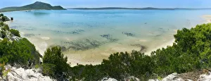 A panoramic picture of the Langebaan Lagoon in the Western Cape Province, South Africa A panoramic picture of the Langebaan Lagoon in the Western Cape Province, South Africa