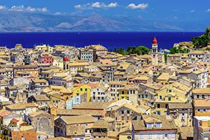 Panoramic view of Corfu Old Town, Ionian Islands, Greece Panoramic view of Corfu Old Town, Ionian Islands, Greece
