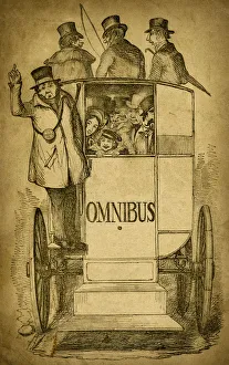 People on a horse drawn omnibus (1843 engraving) People on a horse drawn omnibus (1843 engraving)