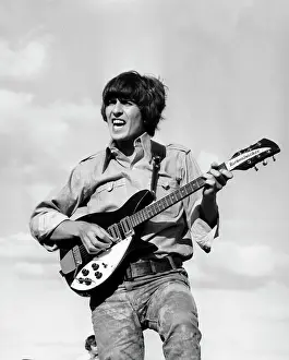 George Harrison Guitar Prints: Performing