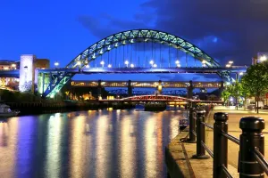 Late Evening at the River Tyne Bridges Print