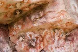Cave Painting Prints: Argentina Print: Cueva de los Manos Hand Impressions