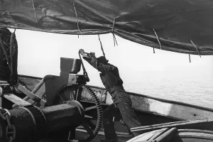 Thames Sailing Barge Prints: Bargee At Work