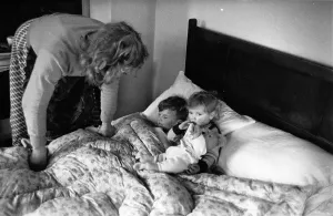 Domestic Life In The 50s Prints: Bedtime
