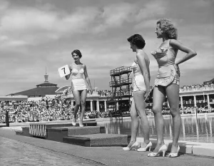 Vintage Swimwear Models Prints: Butlin's Beauty Competition