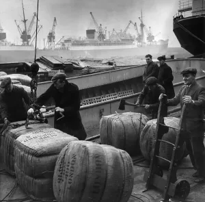 Water Transport In Europe Prints: Cargo Of Wool
