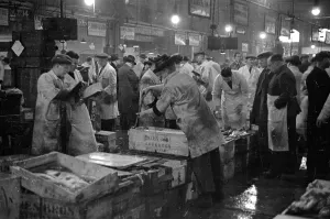 Billingsgate Fish Market Prints: Checking The Stock