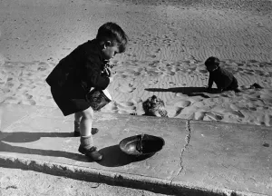 Children Playing On The Beach Prints: Children On Beach