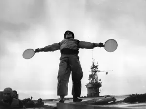 Black And White WW2 Photos Prints: On Course
