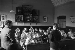 European Education System Prints: Crowded Class