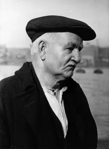 Vintage Black And White Image Prints: Dejected Man