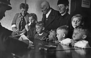 Framed Print : Deported Germans 1946 Print Framed Print : Deported Germans 1946 Print