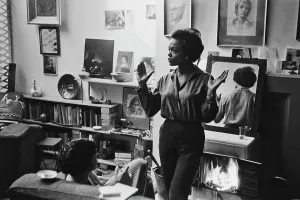 Eartha Kitt and Maria Andipa Print 1957