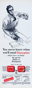Elastoplast Adhesive Bandage Print 1956