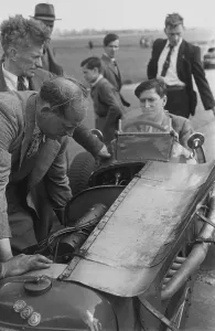 Black And White Racing Photos Prints: Engine Check