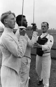 British Athletics History Prints: Fencing Instructor