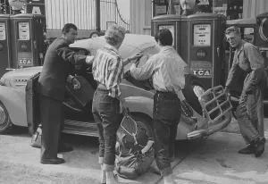 Classic Car Images Prints: Filling Up