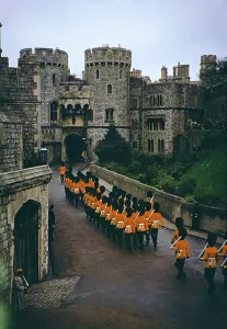 High Angle View Photo Prints: Guards At Windsor