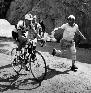 Black And White Cycling Photos Prints: Avoiding Dehydration