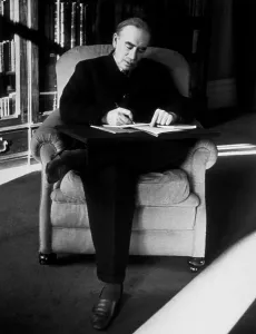 John Maynard Keynes at Work in London Office Print 1940