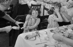 Christmas Party at Selfidges, London Print 1953