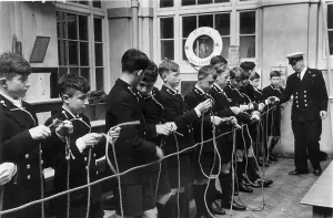 Black And White Naval Photos Prints: Learning The Ropes