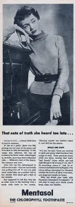 Vintage Advertisements Prints: Mentasol Toothpaste