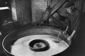 Vintage Brewery Scene Prints: Microbrewer At Work