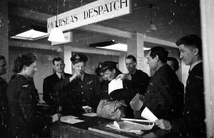 Flight Officers at Prestwick Airport, 1945 Print