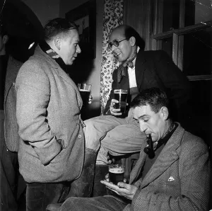 Vintage Black And White Images UK Prints: In The Pub
