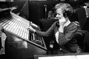 Vintage Air Transport Prints: Radio Operator