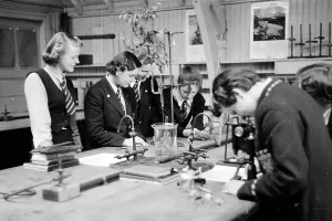 Scottish Education History Prints: Science Class