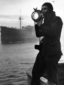 World War 2 Ships Prints: Signalling