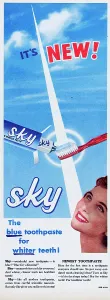 Vintage Toothpaste Ads Prints: Sky Toothpaste