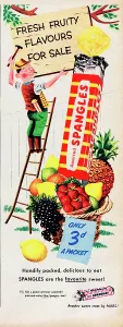 Vintage Advertisement Prints: Spangles