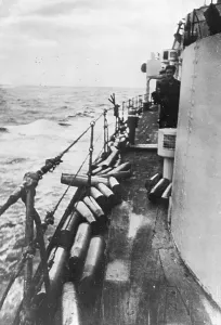British Navy Cruiser Prints: Spent Shells