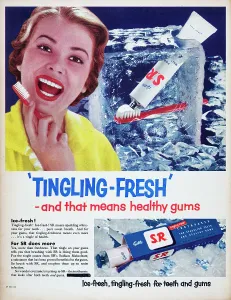 Vintage Toothpaste Ads Prints: S.R. Toothpaste