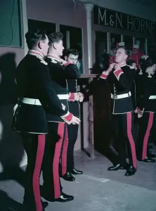 Coronation Day 1953 Prints: Troops Fitting