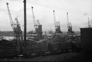 Black And White Railway Photos Prints: Tyneside Dock