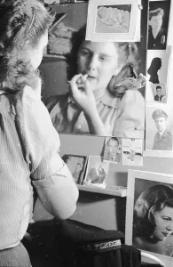 British Social History Photos Prints: Wardrobe Mirror