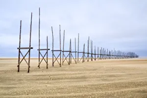 The pier looks like a piece of art on Vlieland The pier looks like a piece of art on Vlieland