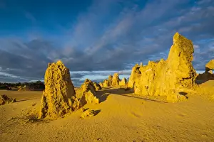 Desert Landscape Images Prints: The Pinnacles limestone formations, Nambung National Park, Western Australia