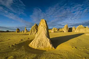 Barren Desert Scenes Prints: The Pinnacles limestone formations, Nambung National Park, Western Australia