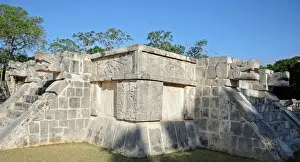 Latin America Historical Sites Prints: Platform of Eagles and Jaguars, Chichen Itza