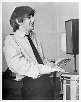 The Beatles 1965 Prints: Playing Bongos