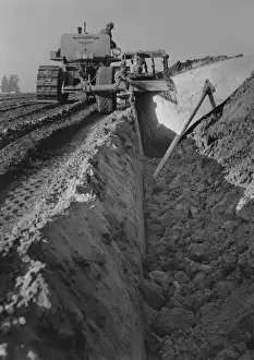 American Countryside Landscape Prints: Ploughing The Soil