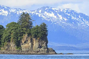 Point Adolphus and Icy Strait Point on sunny day, Chichagof Island, Inside Passage Point Adolphus and Icy Strait Point on sunny day, Chichagof Island, Inside Passage