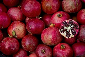 Red Fruit Images Prints: Pomegranates