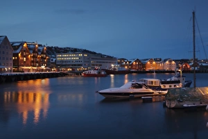Port of Tromso in winter, Tromso, Norway, Europe Port of Tromso in winter, Tromso, Norway, Europe