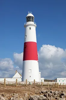 Portland Bill Lighthouse with blue sky, Dorset Portland Bill Lighthouse with blue sky, Dorset